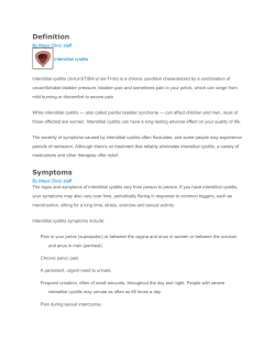 Interstitial Cystitis - Jacqueline Solomon DO