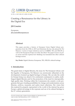 Creating a Renaissance for the Library in the