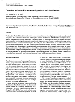 Environmental gradients and classification