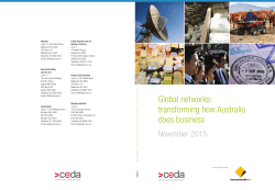 Global networks: transforming how Australia does - Sign-In
