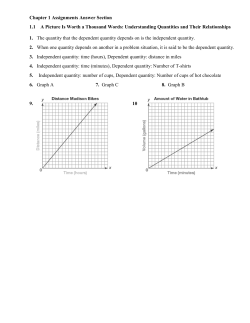 Chapter 1 Assignments Answer Section 1.1 A