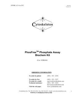 PhosFree Phosphate Assay Biochem Kit