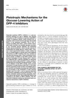Pleiotropic Mechanisms for the Glucose-Lowering Action