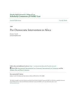 Pro-Democratic Intervention in Africa