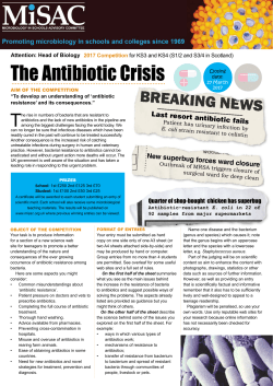 The Antibiotic Crisis