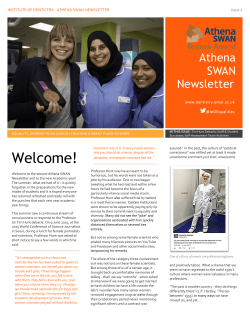 Athena SWAN Newsletter Sept 2015 [PDF