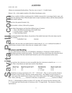 Alkenes-Grade 12 - Savita Pall and Chemistry