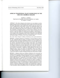african traditional plant knowledge in the circum