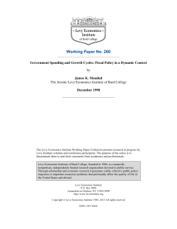Government Spending and Growth Cycles: Fiscal Policy in a