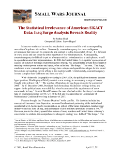 Iraq Surge Analysis Reveals Reality