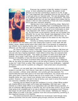 school. I was often taken out of the classroom to work