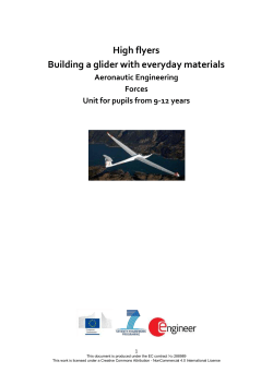 High flyers Building a glider with everyday materials