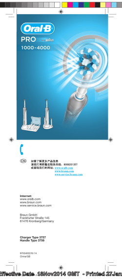 Internet: www.oralb.com www.braun.com www.service.braun.com