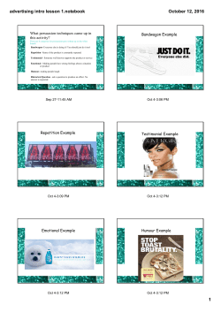 advertising intro lesson 1.notebook