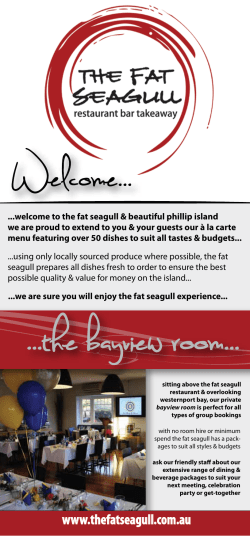 Full Restaurant Menu