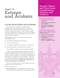 Ketones and Acidosis