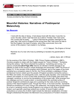 Ian Baucom - Mournful Histories: Narratives of Postimperial