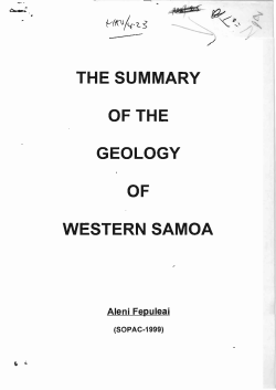 GEOLOGY - Pacific Disaster Net