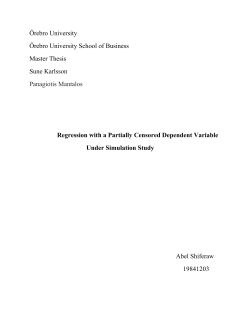 Regression with a Partially Censored Dependent Variable