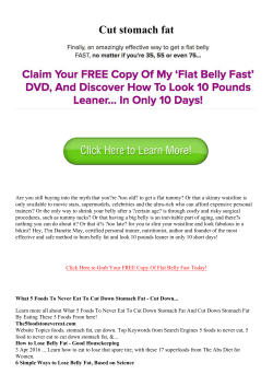 Cut stomach fat