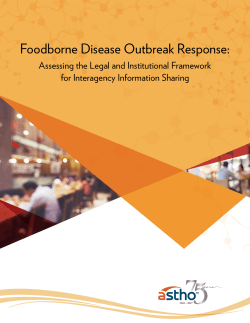 Foodborne Disease Outbreak Response