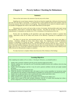 Chapter 5. Poverty Indices: Checking for Robustness