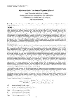 Improving Aquifer Thermal Energy Storage Efficiency