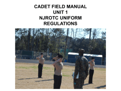 cadet field manual unit 1 njrotc uniform regulations