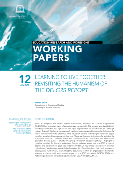 Learning to live together: revisiting the humanism of the
