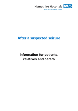 First Seizure Clinic Patient Information