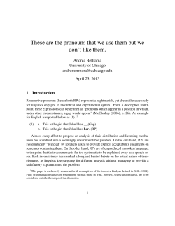 These are the pronouns that we use them but we don`t like them.