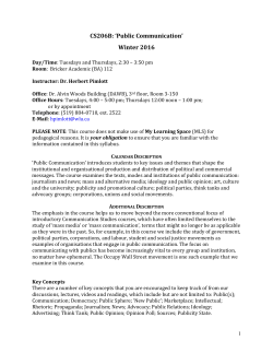 CS206A: `Public Communication`