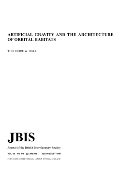 artificial gravity and the architecture of orbital habitats