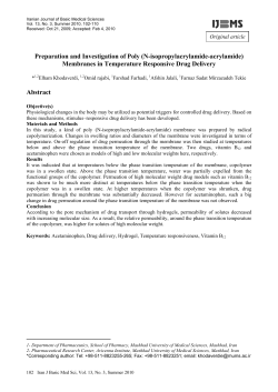 Preparation and Investigation of Poly (N
