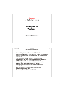 Principles of Virology
