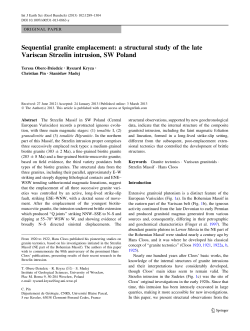 Sequential granite emplacement: a structural study of the late