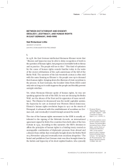 Between Dictatorship and Dissent: Ideology, Legitimacy and Human