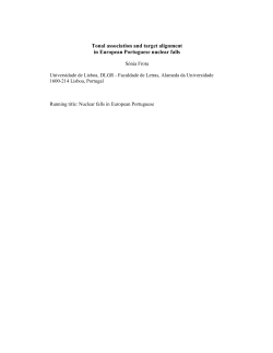 Tonal association and target alignment in European Portuguese