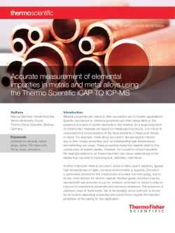 Accurate Measurement of Elemental Impurities in Metals and Metal