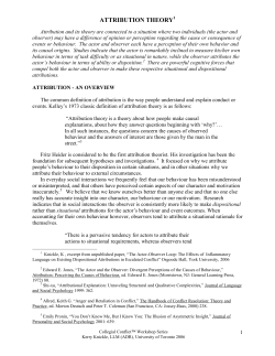 attribution theory