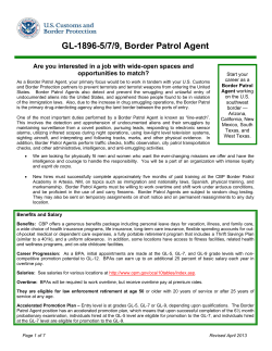 GL-1896-5/7/9, Border Patrol Agent