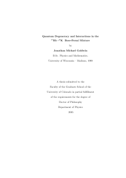 Thesis PDF - JILA Science - University of Colorado Boulder