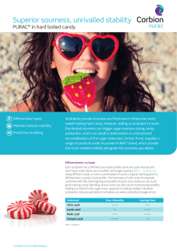 Superior sourness, unrivalled stability