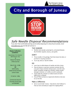 information on the collection and disposal of sharps.
