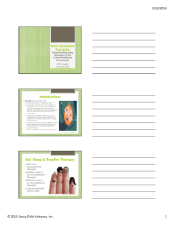 3/10/2016 &copy; 2015 Every Child Achieves, Inc. 1 Introduction: Eat