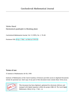 Harmonical quadruplet in Moufang plane
