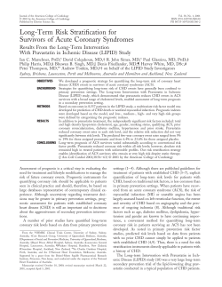 Long-term risk stratification for survivors of acute coronary