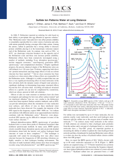 Sulfate Ion Patterns Water at Long Distance