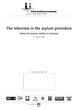 The interview in the asylum procedure