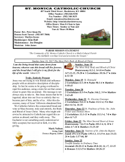 Bulletin - St. Monica Catholic Church